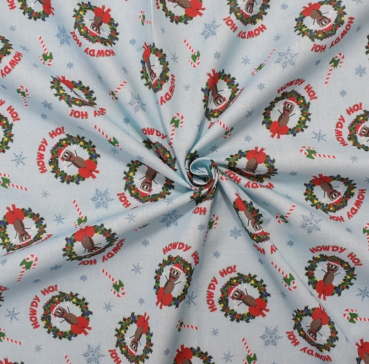 Licensed South Park Print Mr. Hankey Christmas Cotton Fabric by the Yard